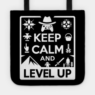Keep Calm and Level Up Tote