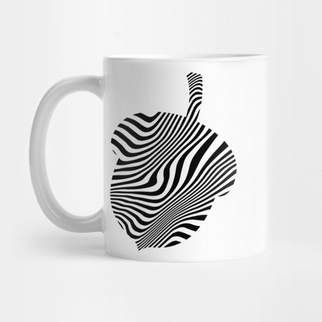 Acorn - Mesmerizing Black and White Optical Illusion Art by TuncGK