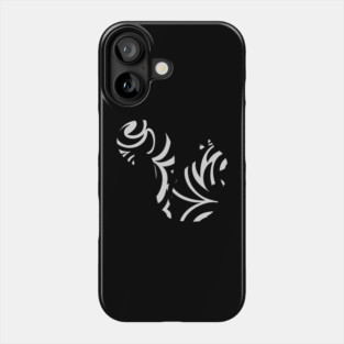 Tribal Wave Squirrel Silhouette Design Phone Case