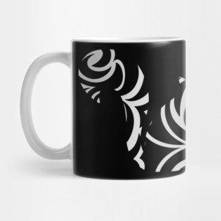 Tribal Wave Squirrel Silhouette Design Mug