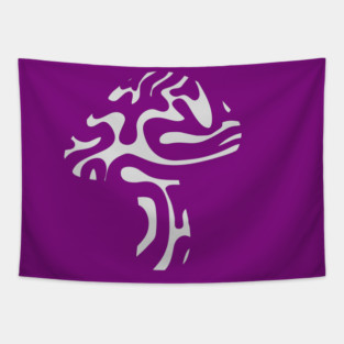 Trippy Mushroom - Geometric Eye Catching Design Tapestry