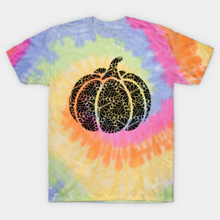 Pumpkin Webs - Geometric Trippy Nature Design T-Shirt