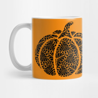 Pumpkin Webs - Geometric Trippy Nature Design Mug