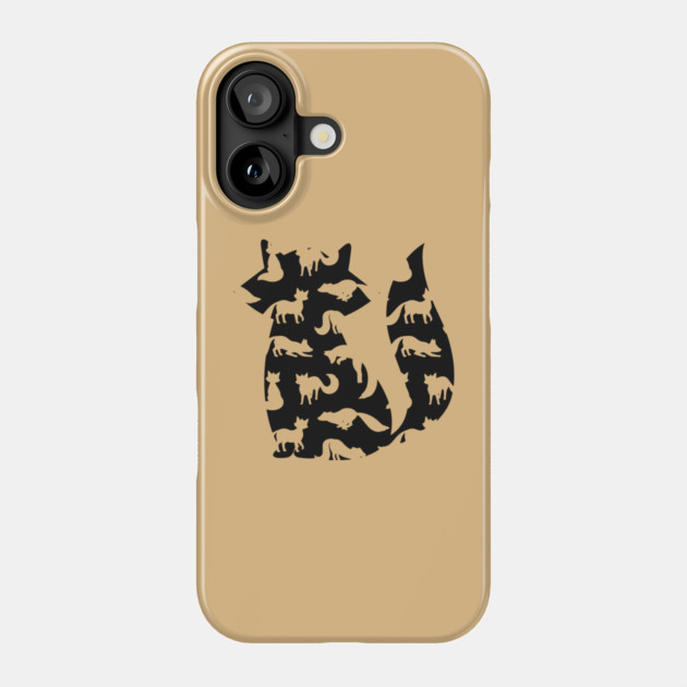 Fox in Fox - Minimalist Autumn Pattern Phone Case by TuncGK