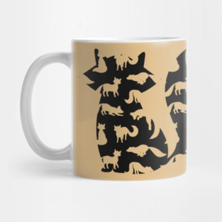 Fox in Fox - Minimalist Autumn Pattern Mug