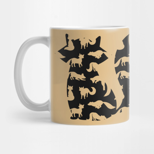 Fox in Fox - Minimalist Autumn Pattern by TuncGK