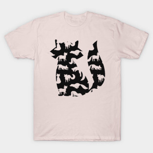 Fox in Fox - Minimalist Autumn Pattern T-Shirt