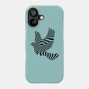 Wavy Dove - Minimalist Geometric Pattern Phone Case