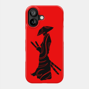 Samurai Lines - Minimalist Japanese Art Phone Case