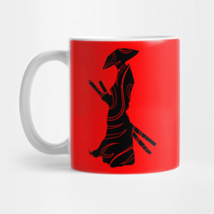Samurai Lines - Minimalist Japanese Art Mug