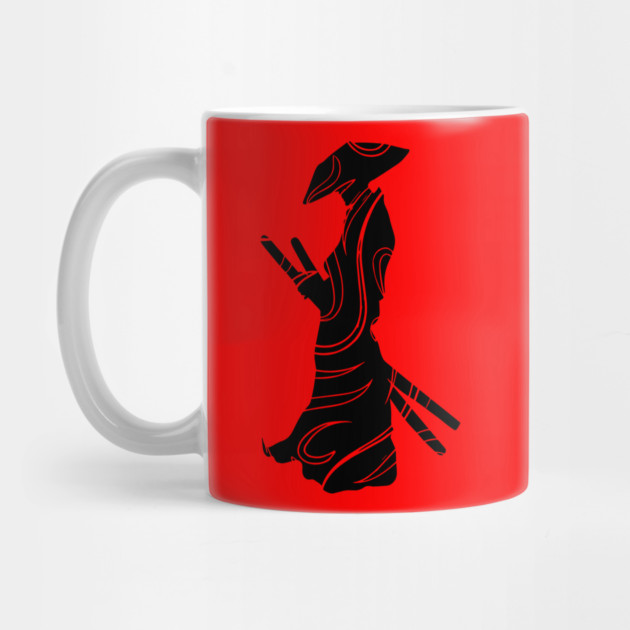 Samurai Lines - Minimalist Japanese Art by TuncGK