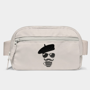 Guy Drinking Coffee - Silhouette Retro Pattern Bag