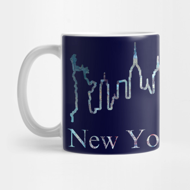 New York Skyline Abstract Line Art by DonWillisJrArt