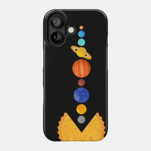 Pacman Eating Planets Phone Case