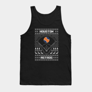 Houston Astros Ugly Christmas Sweater Tank Top