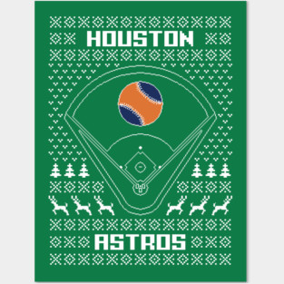 Houston Astros Ugly Christmas Sweater Posters and Art