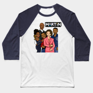 Martin - Cartoon Design Baseball T-Shirt