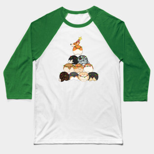 A Very Corgi Christmas Baseball T-Shirt