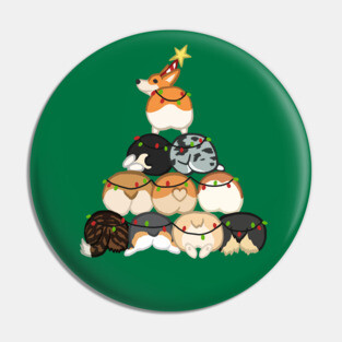 A Very Corgi Christmas Pin