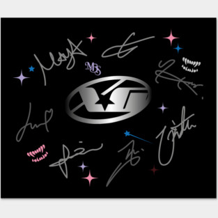 design inspired by the signatures of the "xg" group Posters and Art