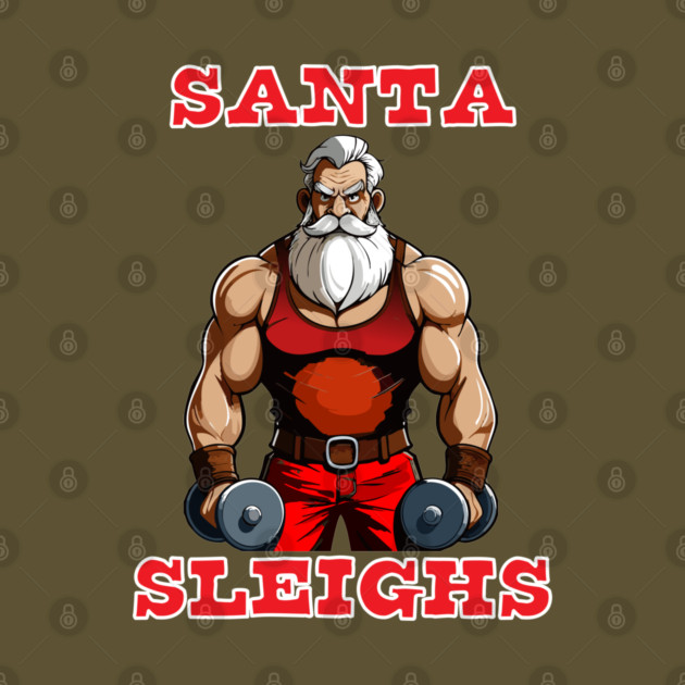Santa Sleighs by Officially Old Gym