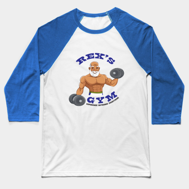 Rex's Gym Baseball T-Shirt by Officially Old Gym