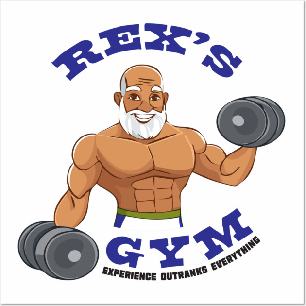 Rex's Gym Wall Art by Officially Old Gym
