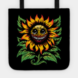 Creepy Sunflower Tote