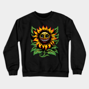 Creepy Sunflower Crewneck Sweatshirt