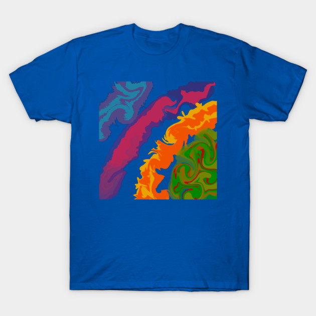 Abstractly swirled T-Shirt by Orchid's Art