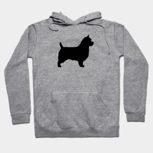 Australian Terrier Dog Breed Silhouette Hoodie