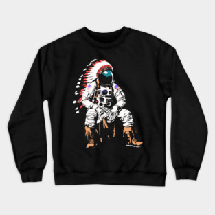 Native American Astronaut Crewneck Sweatshirt