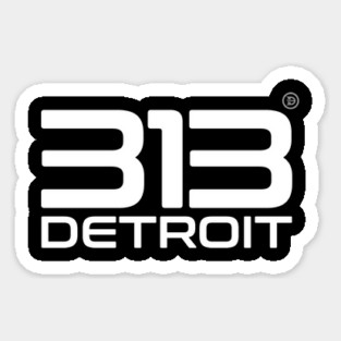 313 Detroit Sticker
