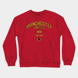 Red Devils Manchester Vintage Retro England Crewneck Sweatshirt