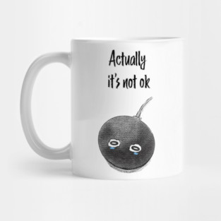Google Home is not ok - Black Mug