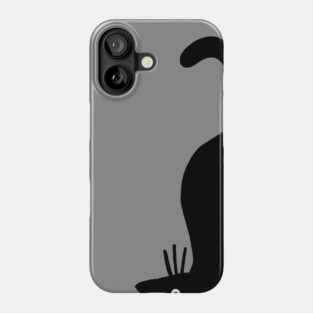 Black Cat Hanging Out Phone Case
