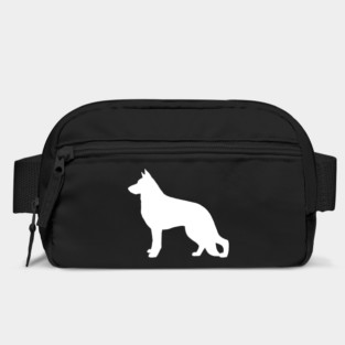 White German Shepherd Dog Silhouette Bag