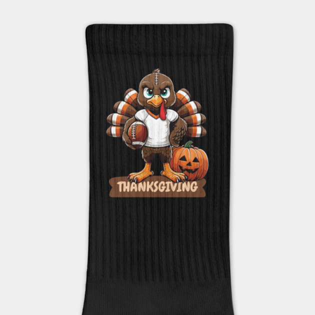 Thanksgiving American Football Player Funny Turkey Toddler by JessArty