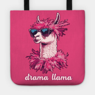 Purple Retro Drama Llama - Designed for Fancy Girls Tote