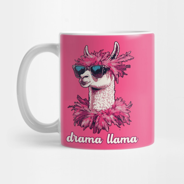 Purple Retro Drama Llama - Designed for Fancy Girls by TuncGK