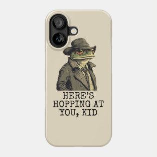 Debonair Frog in Trench Coat & Fedora | Pun & Parody Phone Case