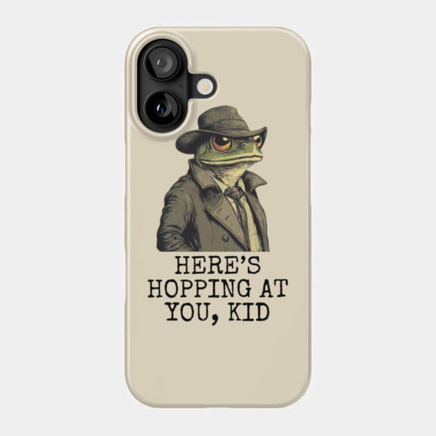 Debonair Frog in Trench Coat & Fedora | Pun & Parody Phone Case by TuncGK