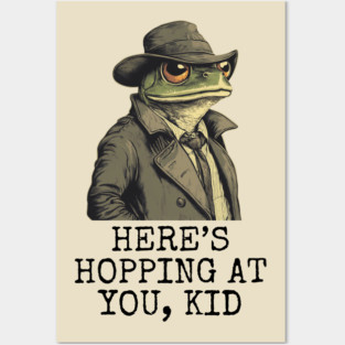 Debonair Frog in Trench Coat & Fedora | Pun & Parody Posters and Art
