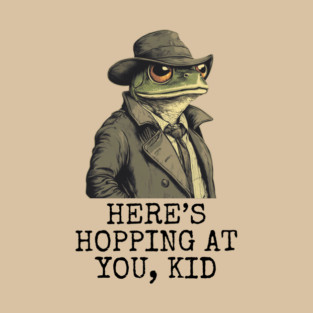Debonair Frog in Trench Coat & Fedora | Pun & Parody T-Shirt