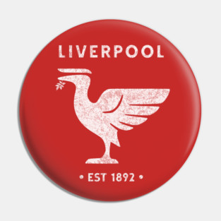 Liverpool Liverbird Retro Vintage BIG Pin