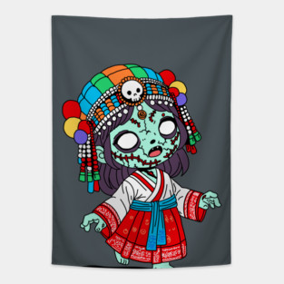 Cute Korean Zombie Tapestry