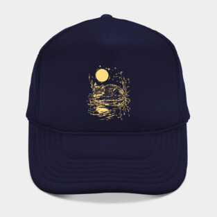 Alone at Night - Neo Folk Fox Sleeping Hat