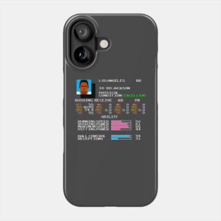 Bo Jackson - TECMO Football Video Game Stats Phone Case
