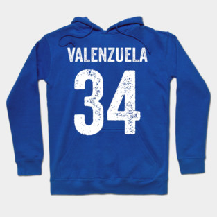 Fernando-Valenzuela-Back-Number-White-Edition Hoodie