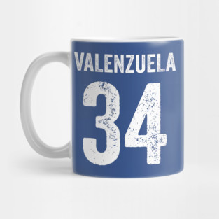 Fernando-Valenzuela-Back-Number-White-Edition Mug